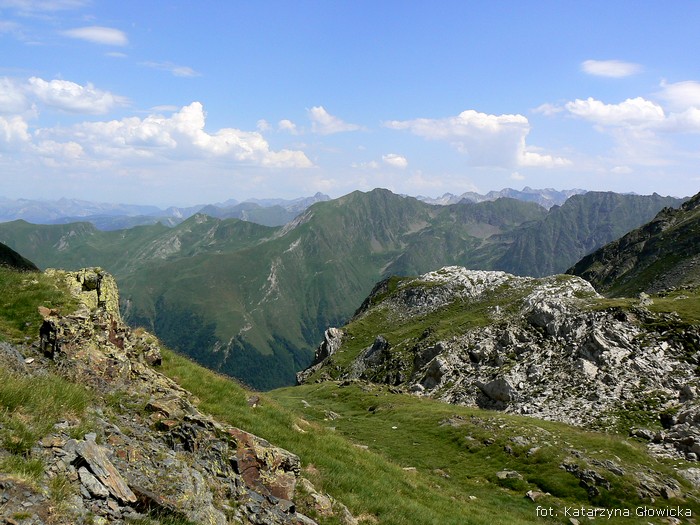 pierwsze widoki na stronę hiszpańską z Coth de Lunfern