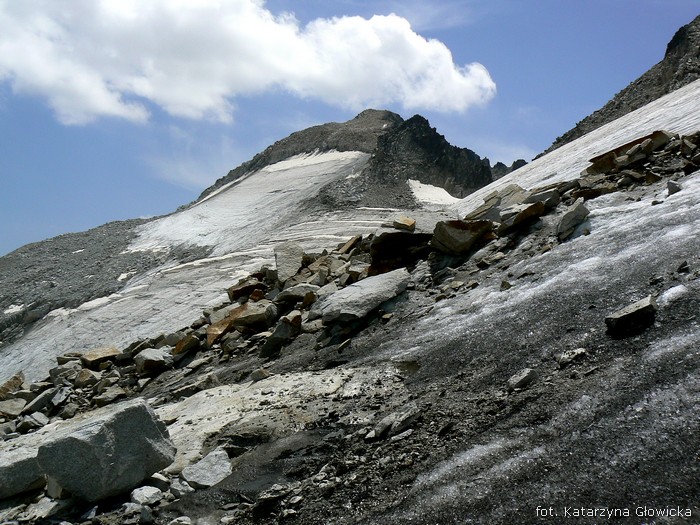 od 2900m n.p.m. droga wiedzie przez lodowiec