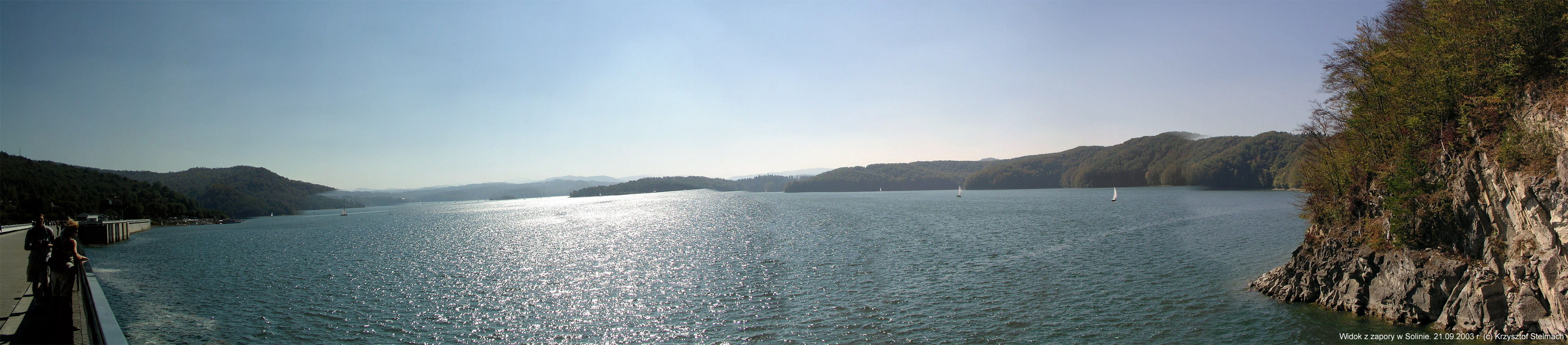 Widok z zapory w Solinie