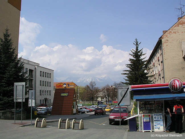 Widok na Tatry z Popradu